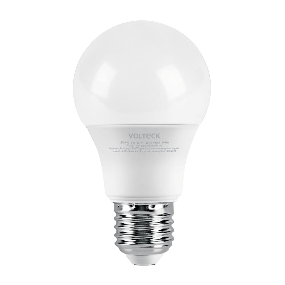 Foco LED 6W (40W) G45, 3000K blanca cálida, 550 lm, blíster