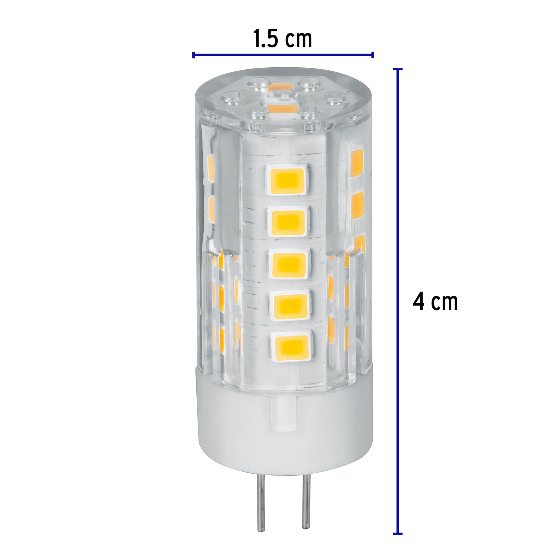 Foco LED 3 W tipo capsula 2700K luz ambar G4 VOLTECK
