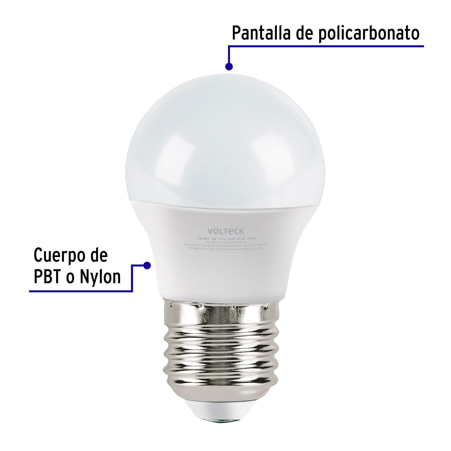 Pack 4 focos LED 8W (60W) A19, 3000K cálida, 790 lm, BASIC