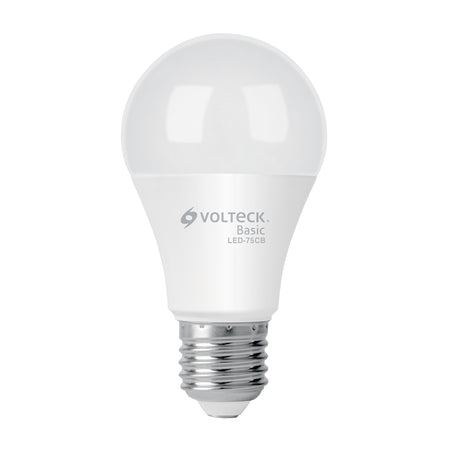 Foco LED 10W (75W) A19, 3000K blanca cálida, 950 lm, BASIC