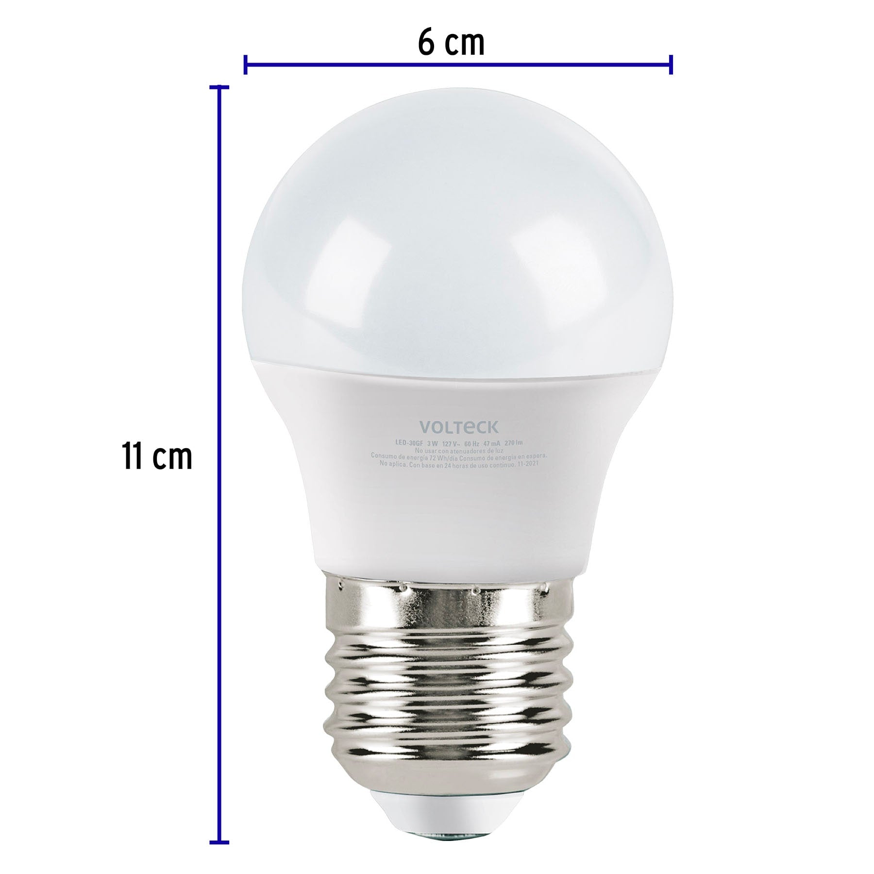 Pack 4 focos LED 10W (75W) A19, 3000K cálida, 950 lm, BASIC