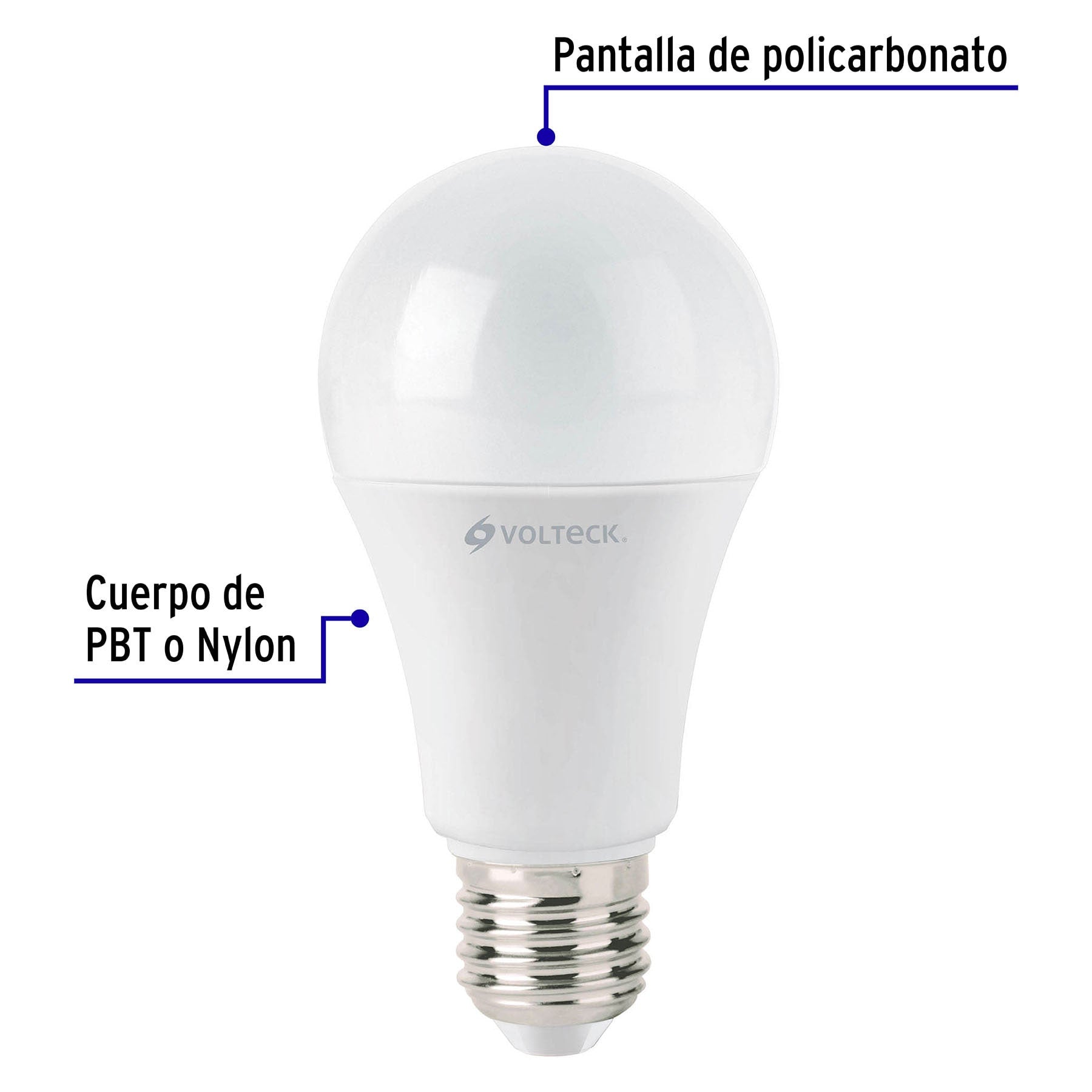 Foco LED 12W (75W) A19, 3000K blanca cálida, 1050 lm, caja