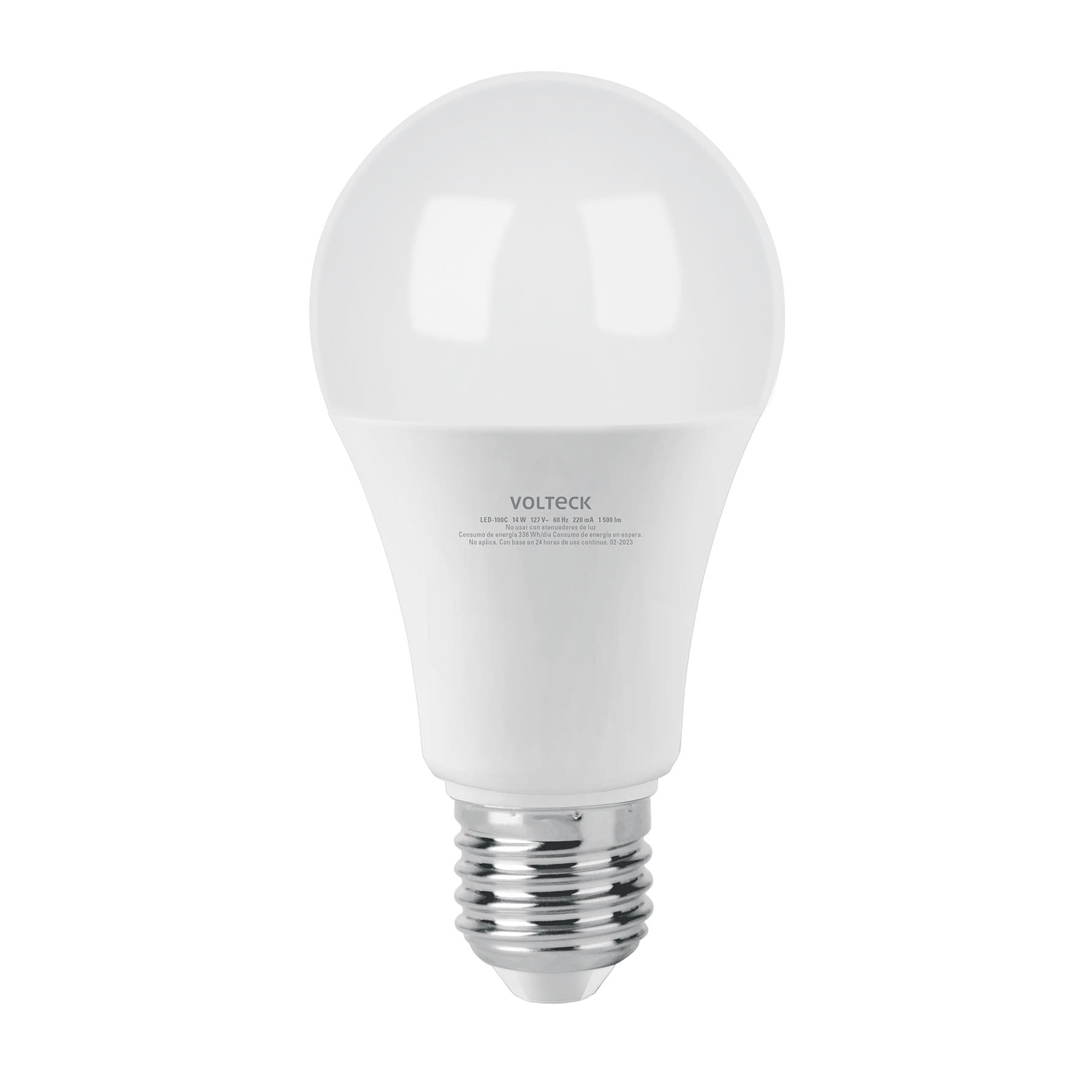 Foco LED 12W (75W) A19, 3000K blanca cálida, 1050 lm, caja