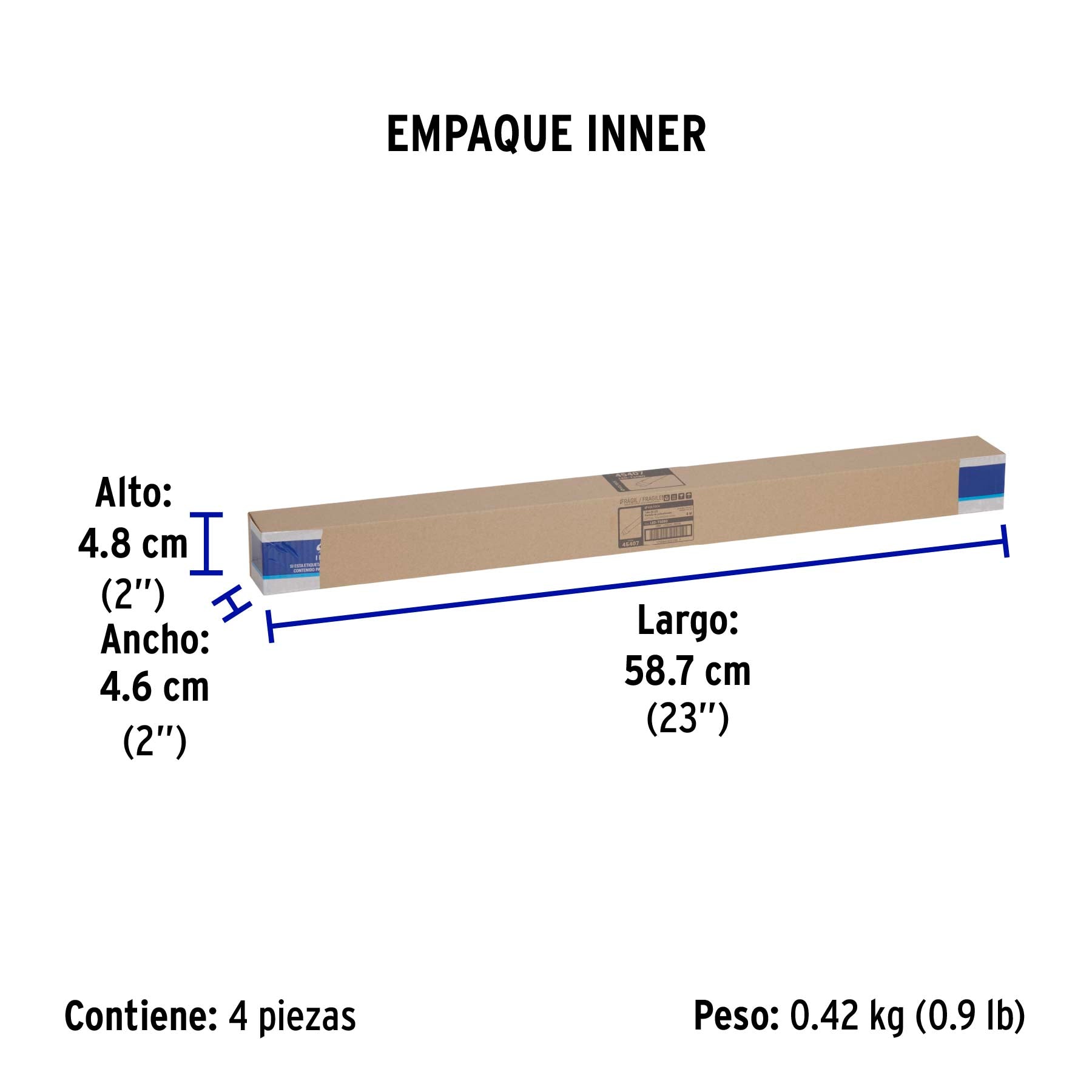 Tubo LED T5 8W G5, 6500K blanca fría, opalino, VOLTECK