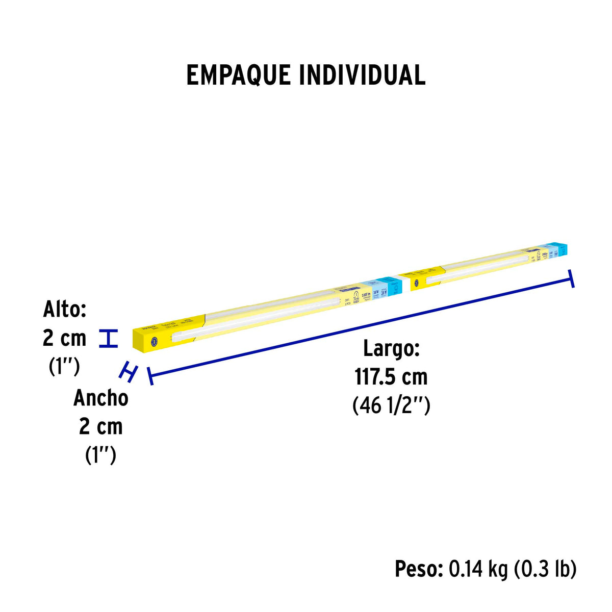 Tubo LED T5 16W G5, 6500K blanca fría, opalino, BASIC