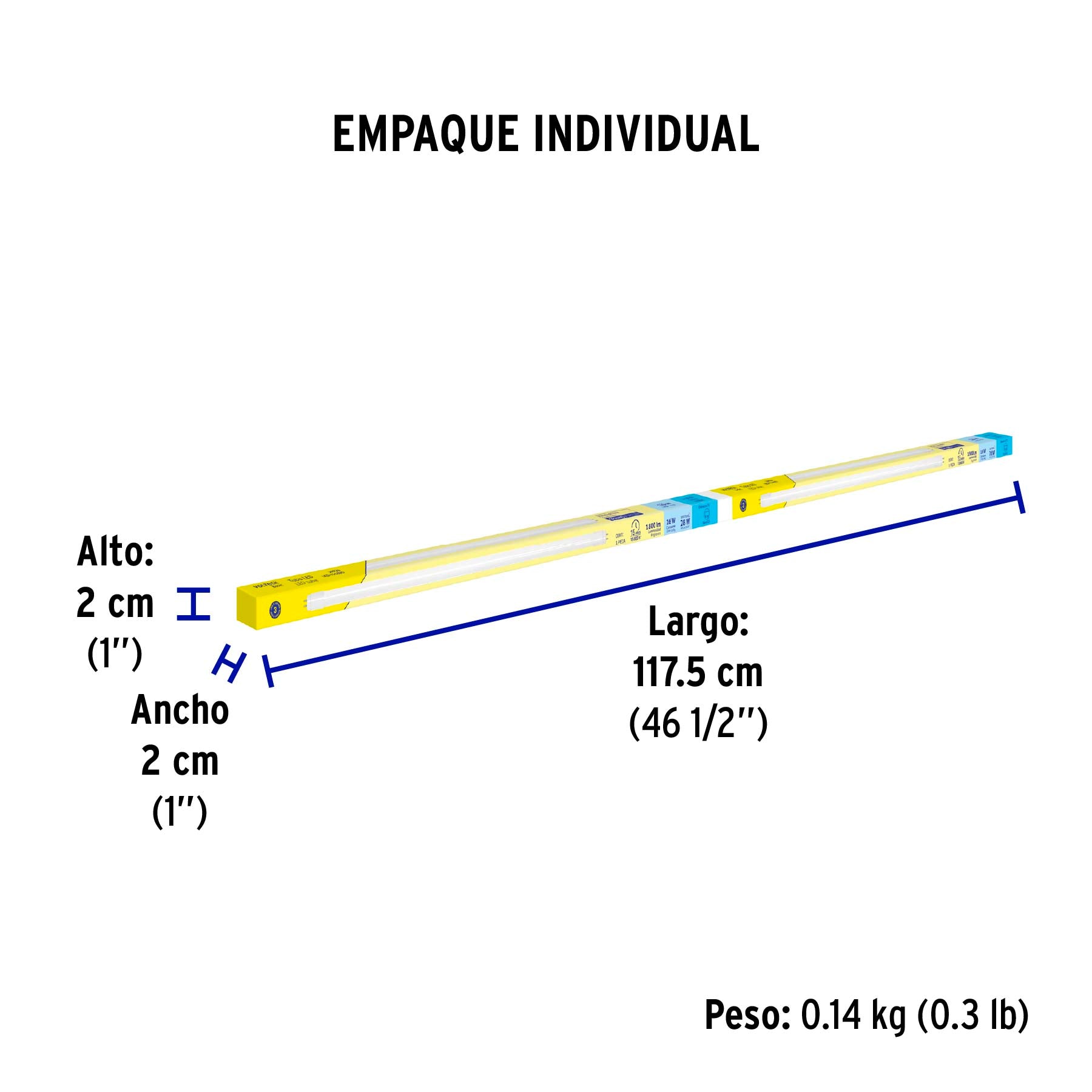 Tubo LED T5 16W G5, 6500K blanca fría, opalino, BASIC