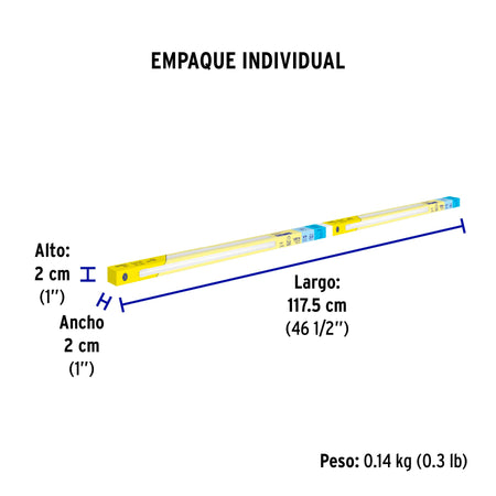 Tubo LED T5 16W G5, 6500K blanca fría, opalino, BASIC