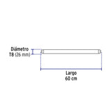 Tubo LED T8 9W G13, 6500K blanca fría, transparente, BASIC 8 9W, blanca