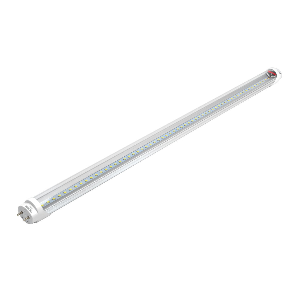 Tubo LED T8 9W G13, 6500K blanca fría, transparente, VOLTECK