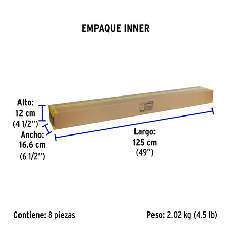 Tubo LED T8 18W G13, 6500K blanca fría, opalino, BASIC