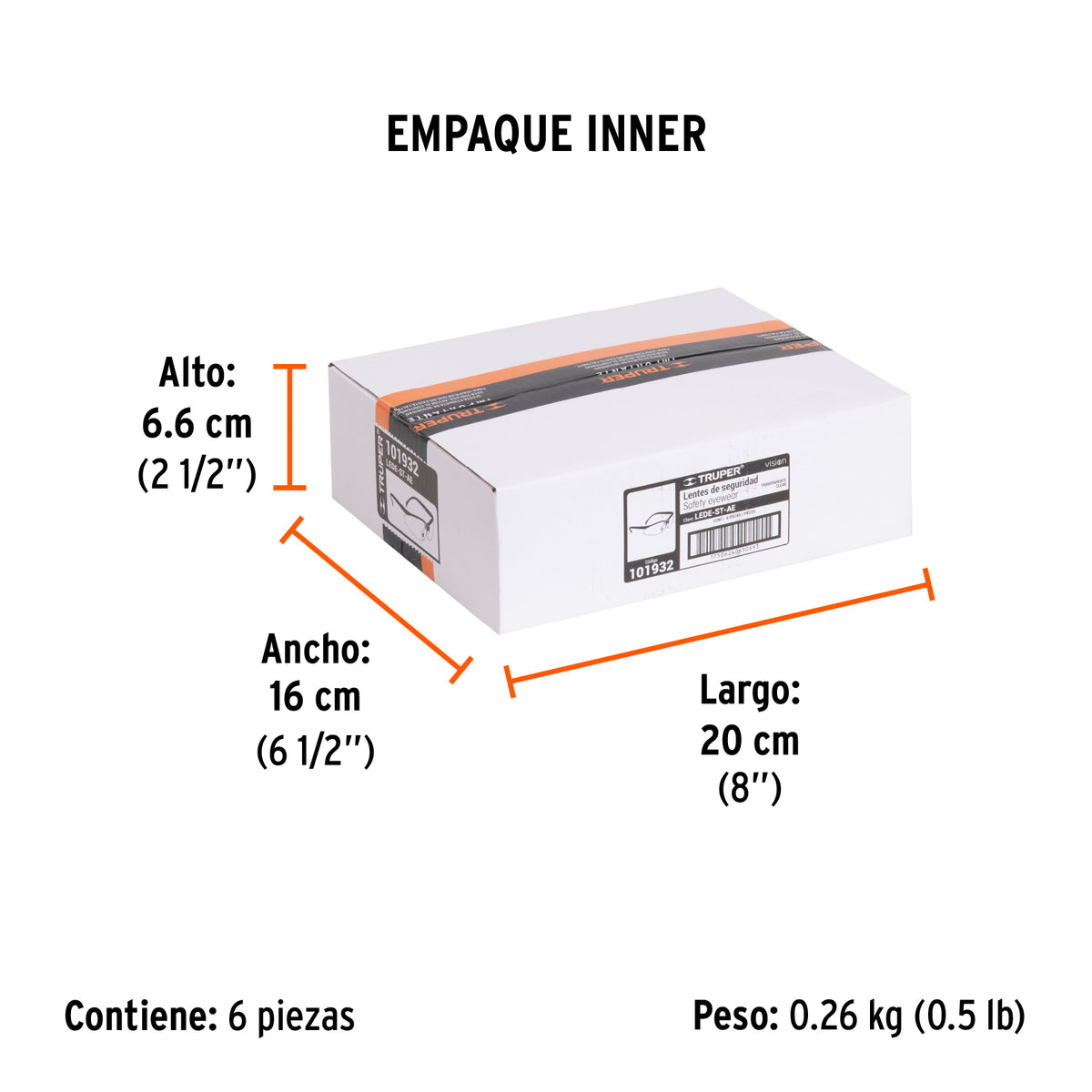 Lentes de seguridad transparentes con antiempano Vision