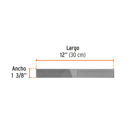 Lima escofina para herrar 12', Truper 12'