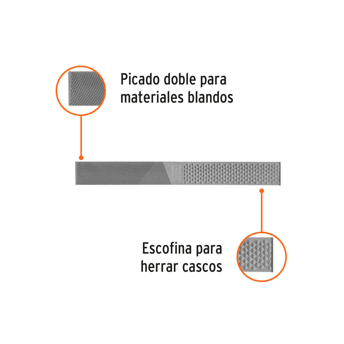 Lima escofina para herrar 12', Truper 12'