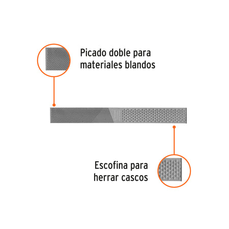Lima escofina para herrar 12', Truper 12'