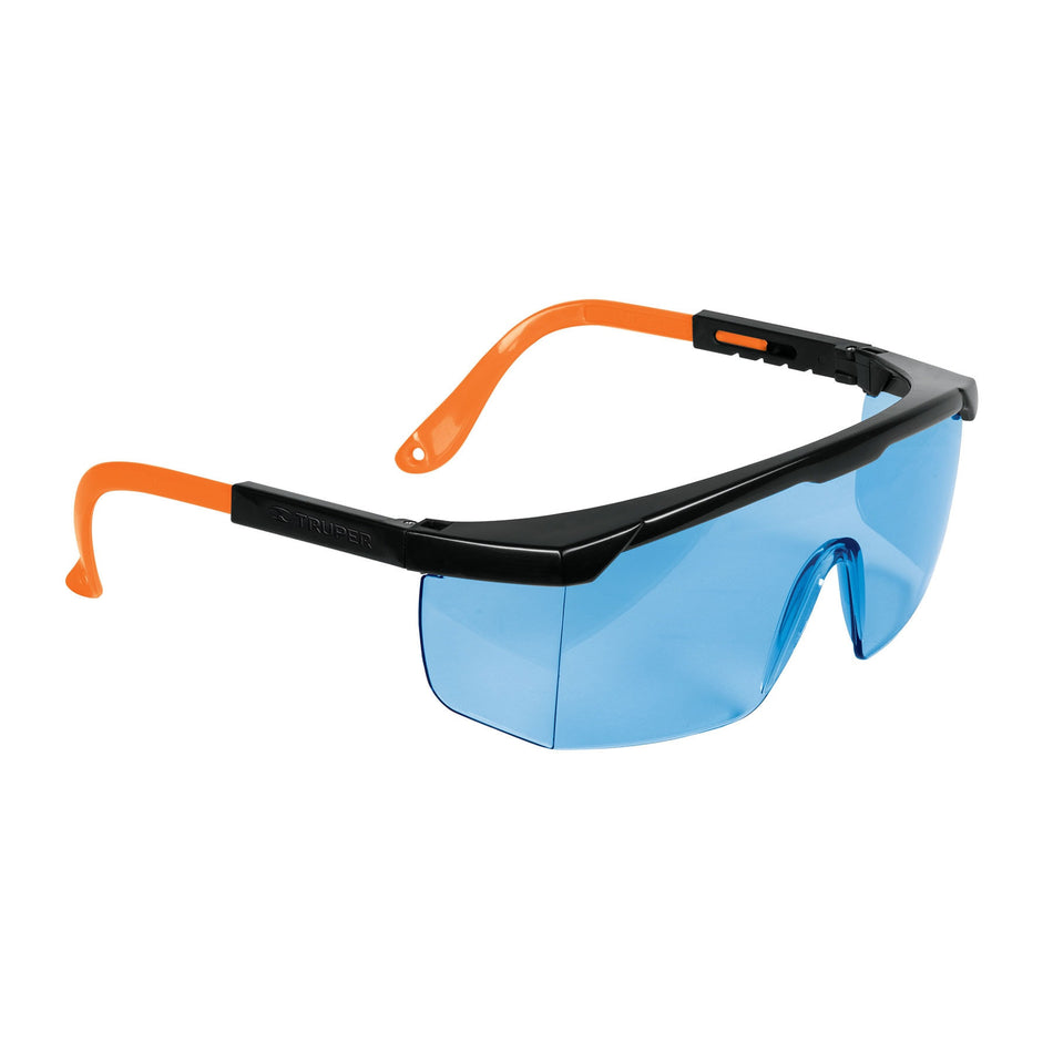 Lentes de seguridad ajustables azules Truper Classic