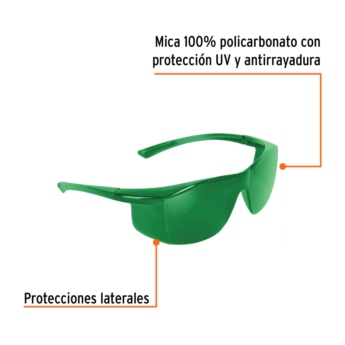 Lentes de seguridad ámbar, Truper Ultralite