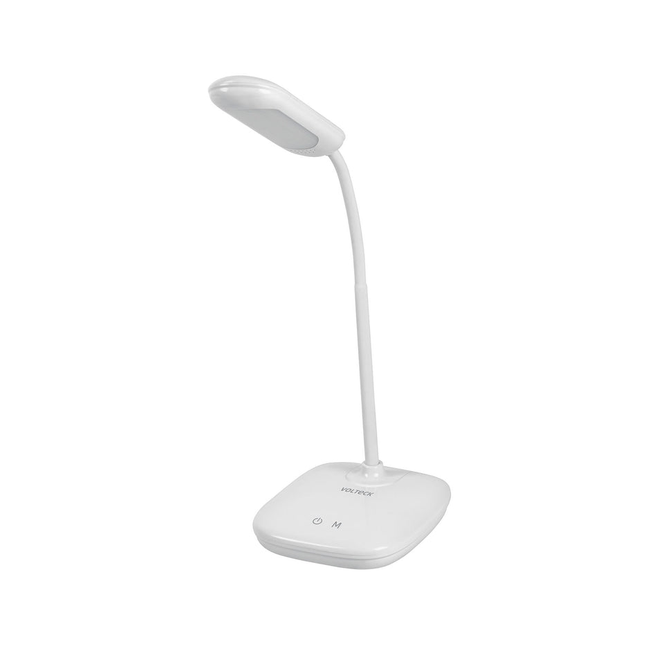 Lampara de LED 5W cuello flexible para escritorio Volteck