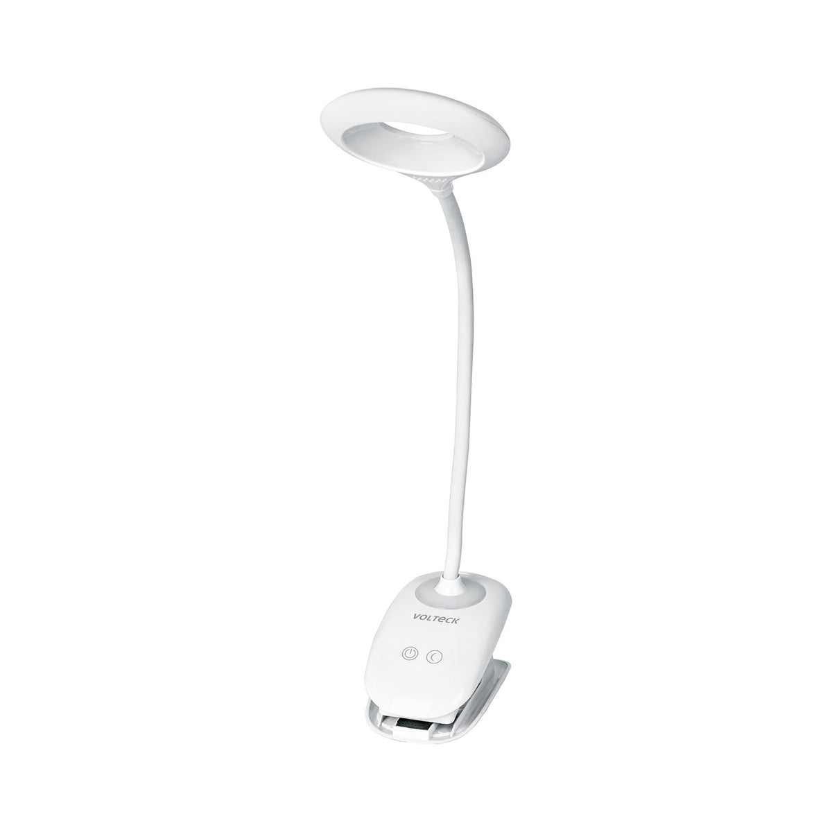 Lampara escritorio LED 4 W recargable c/clip 3 intensidades
