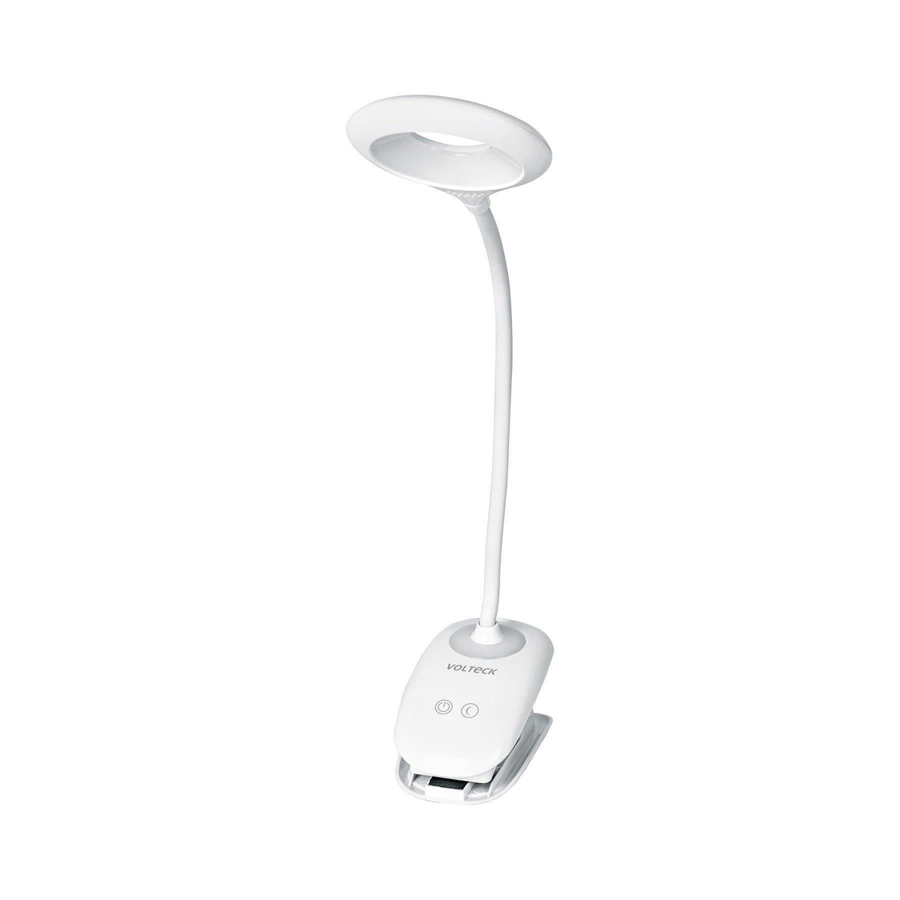 Lampara escritorio LED 4 W recargable c/clip 3 intensidades