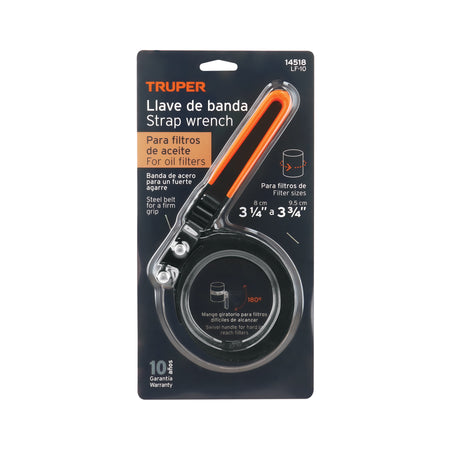 Llave de banda metálica 3-1/4'-3-3/4' para filtro de aceite
