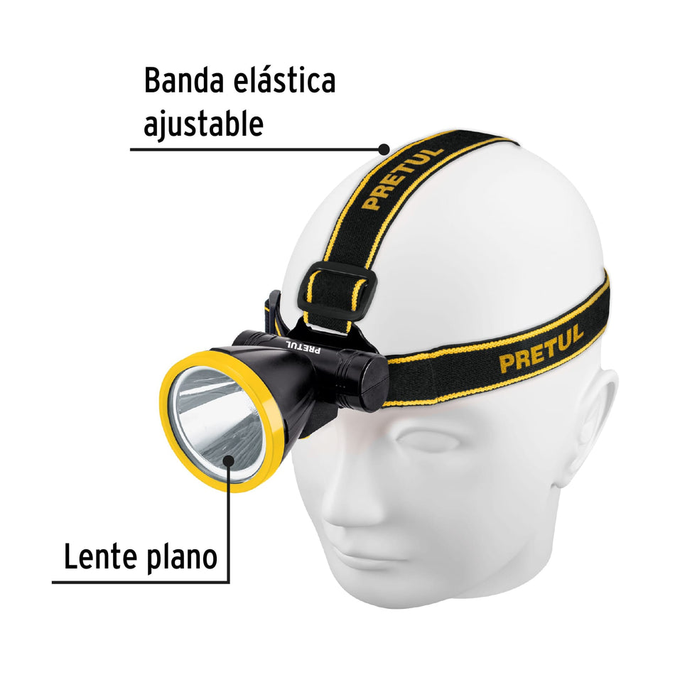 Linterna de minero LED recargable PRETUL 160 lm