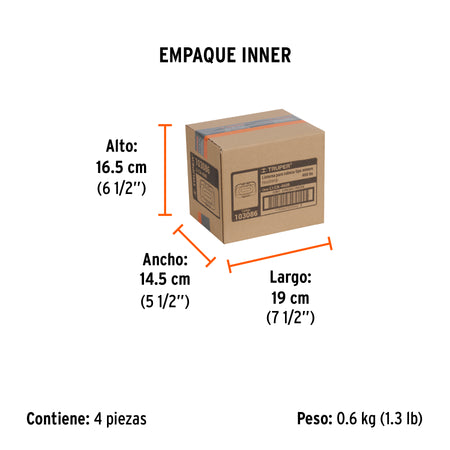 Linterna de minero LED con sensor recargable TRUPER 460 lm