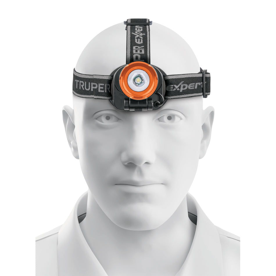 Linterna de minero LED 80 lm, recargable, TRUPER EXPERT