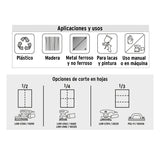 Lija para madera papel cabinet, grano 180, Truper
