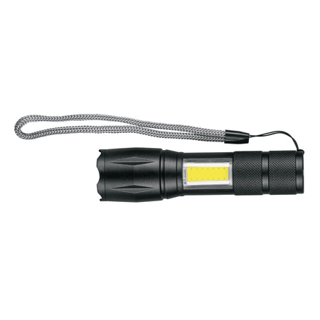 Linterna de 1 LED 270 lm con luz de emergencia recargable