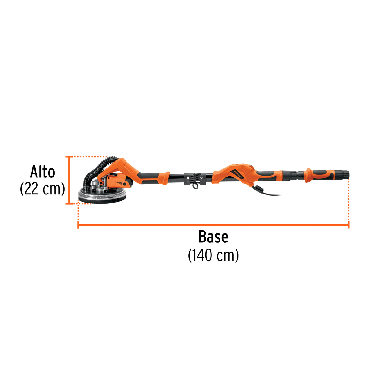 Lijadora de pared y techo 9" 750W profesional TRUPER PRO