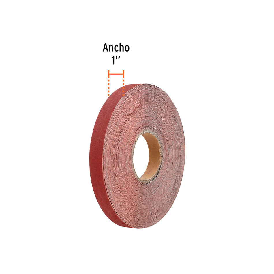 Rollo de 45 m de lija para plomero grano 100 ancho 1'