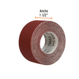 Rollo de 5 m de lija para plomero grano 120 ancho 1', Truper