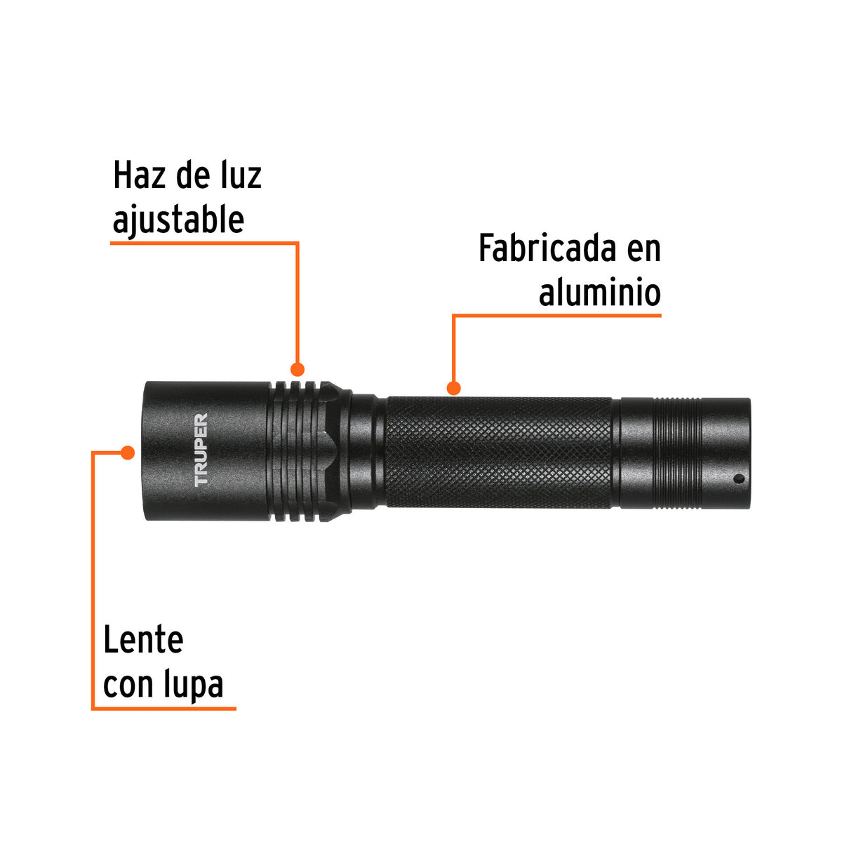 Linterna LED recargable, de aluminio, 420 lm, TRUPER