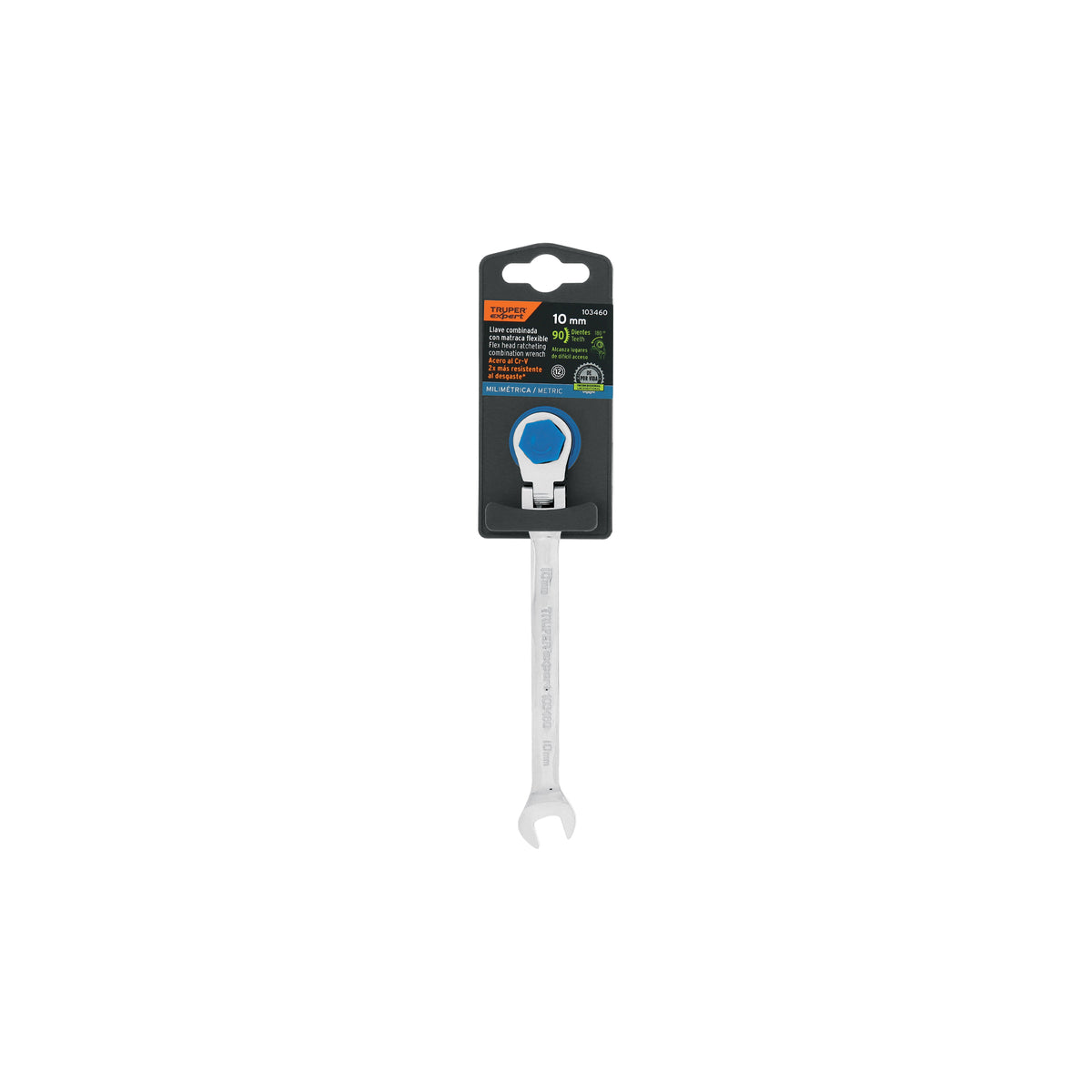 Llave combinada con matraca 10 mm flexible, Expert