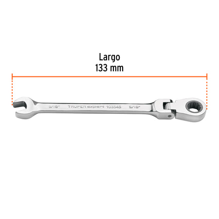 Llave combinada con matraca 5/16' flexible, Expert