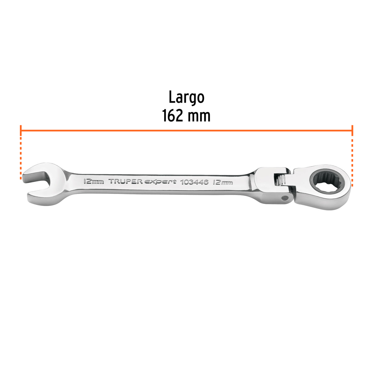 Llave combinada con matraca 12 mm flexible, Expert