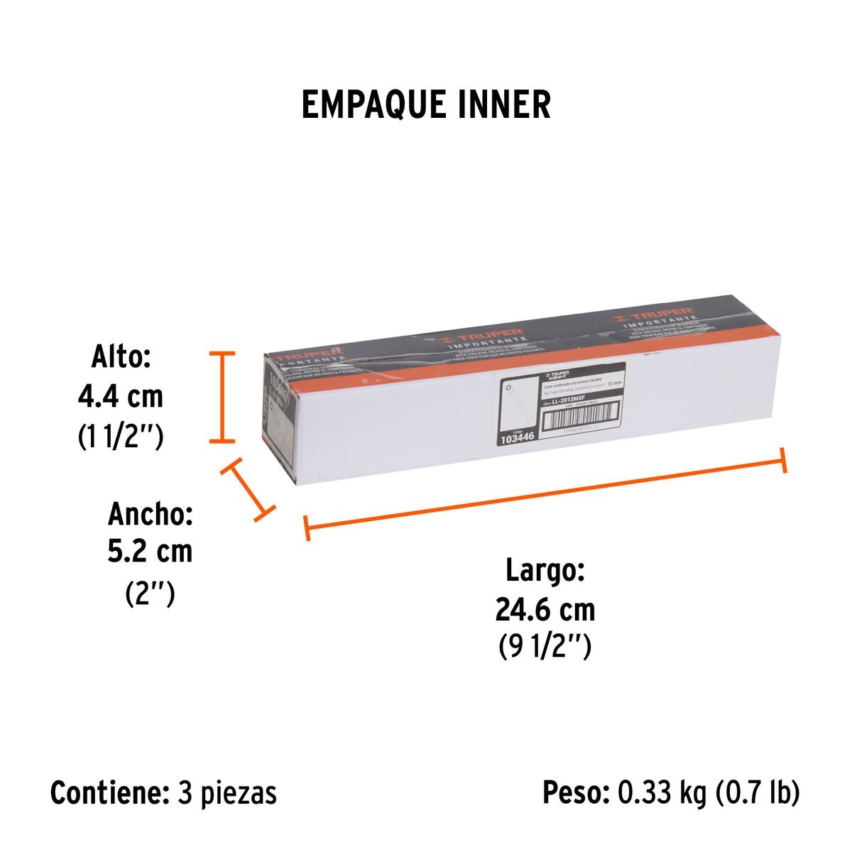 Llave combinada con matraca 12 mm flexible, Expert