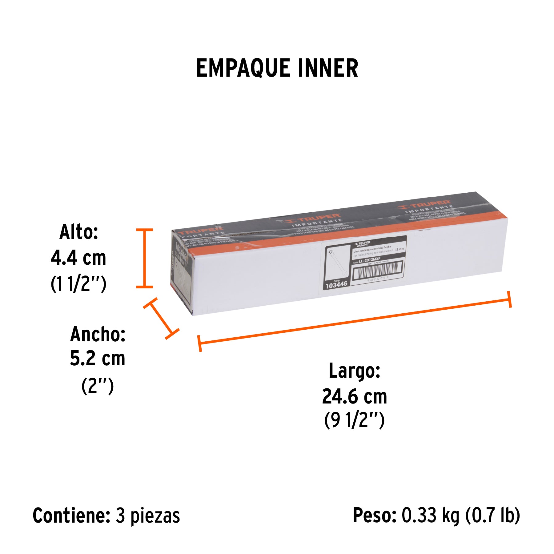 Llave combinada con matraca 12 mm flexible, Expert