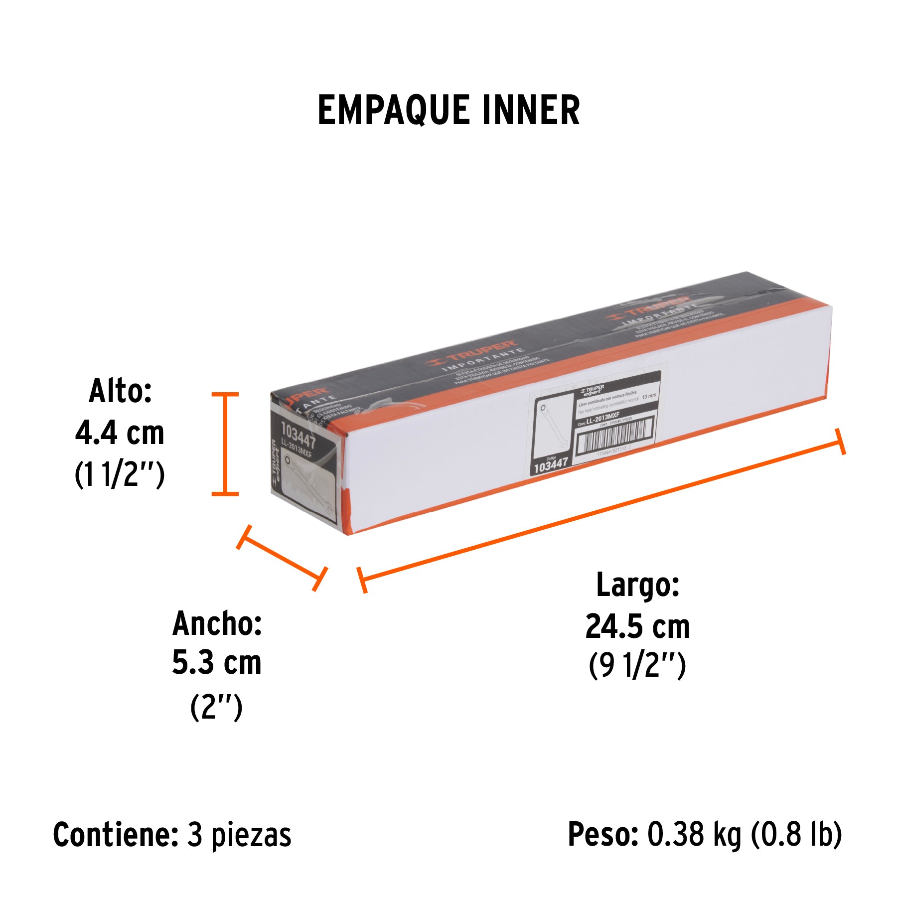 Llave combinada con matraca 13 mm flexible, Expert