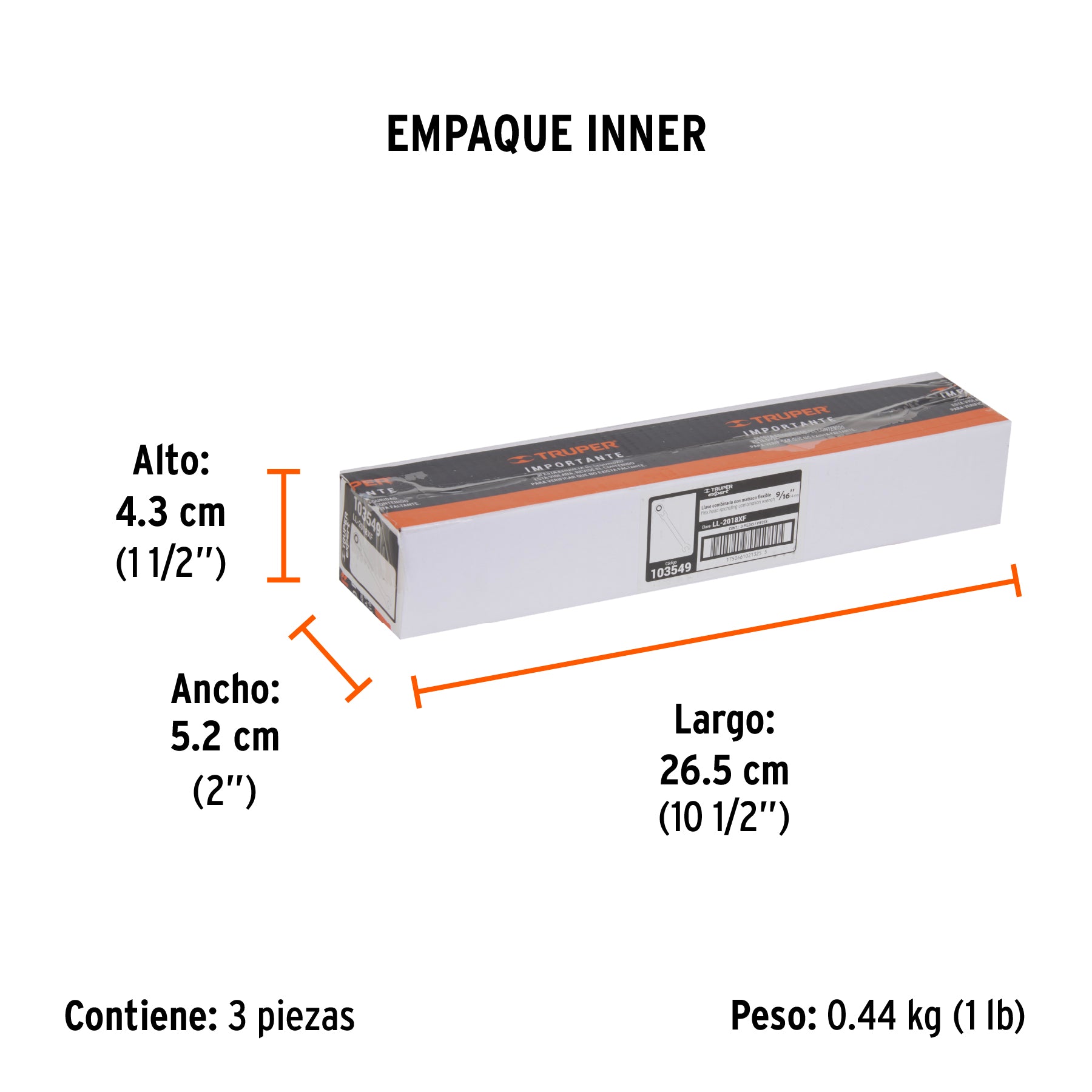 Llave combinada con matraca 9/16' flexible, Expert