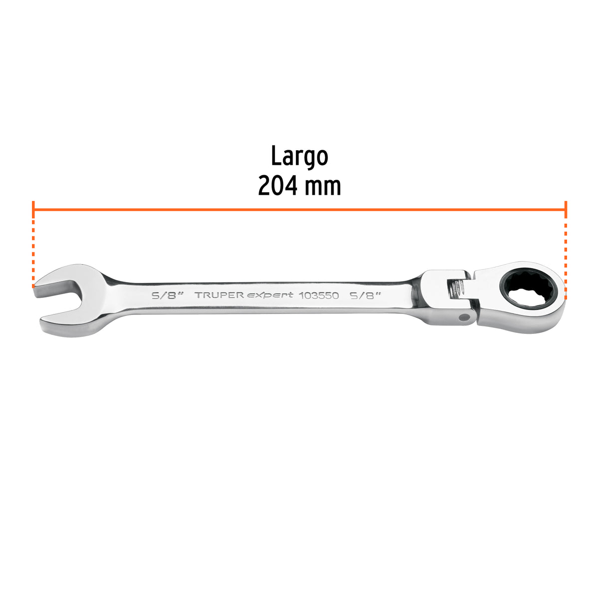 Llave combinada con matraca 5/8' flexible, Expert