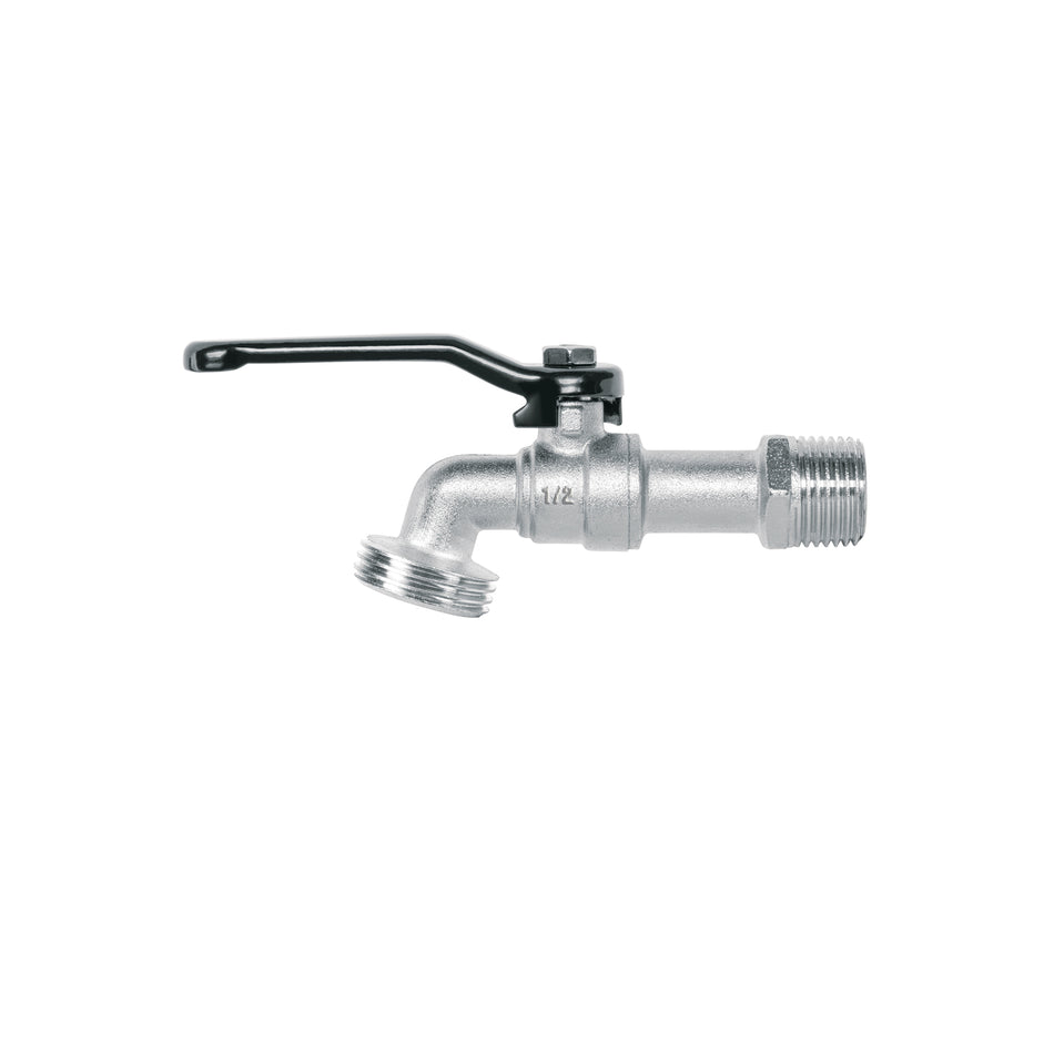 Llave de esfera de zinc 1/2', 110 g, s/adaptador, Pretul