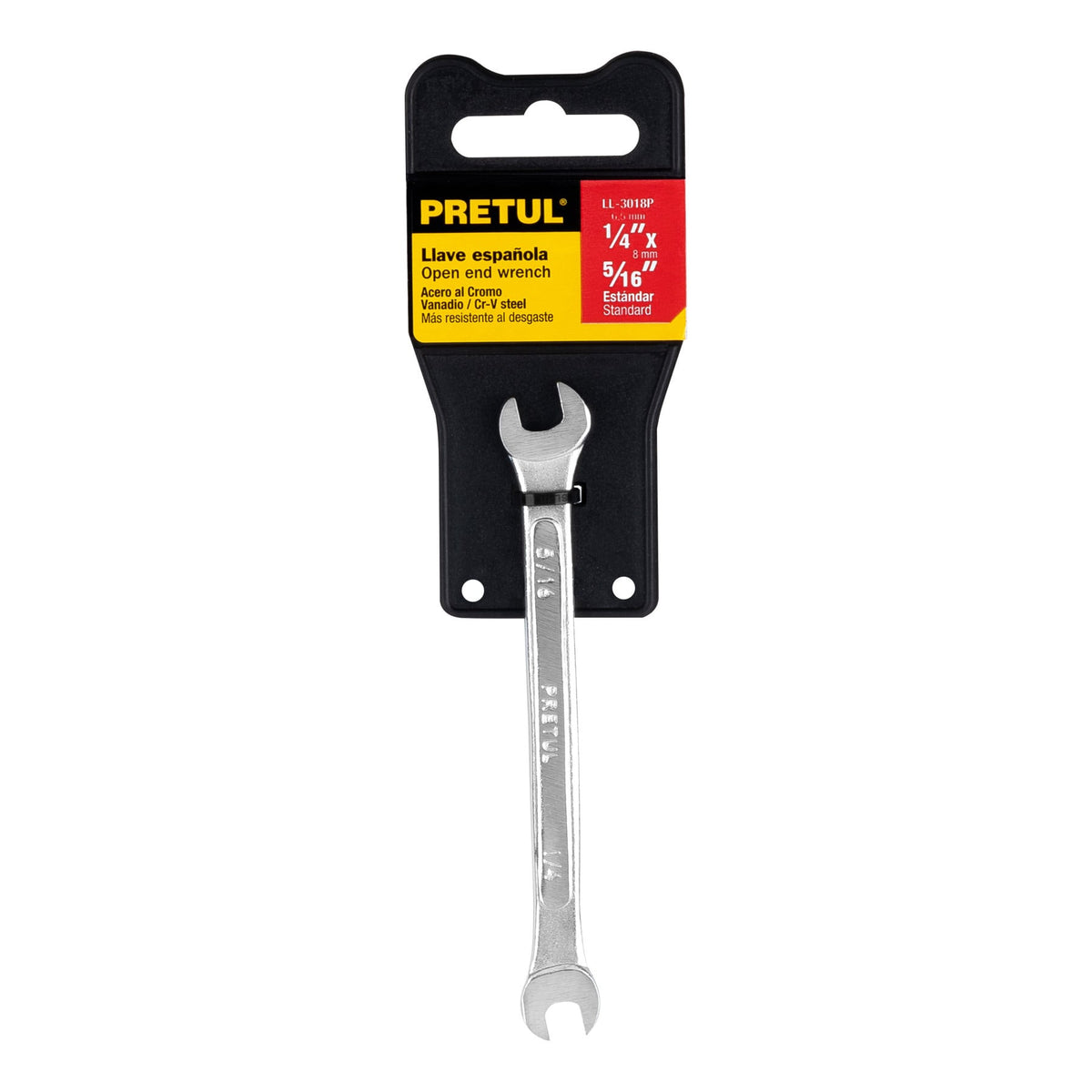 Llave española, 1/4 x 5/16' x 122 mm de largo, PRETUL