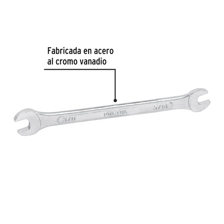 Llave española, 5/16 x 3/8' x 140 mm de largo, PRETUL