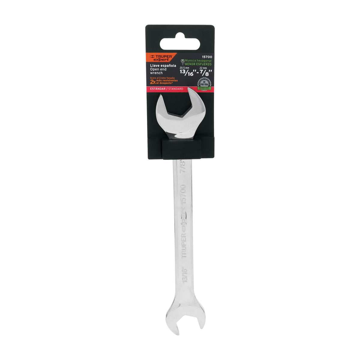 Llave española, 13/16 x 7/8' x 242 mm de largo, Expert