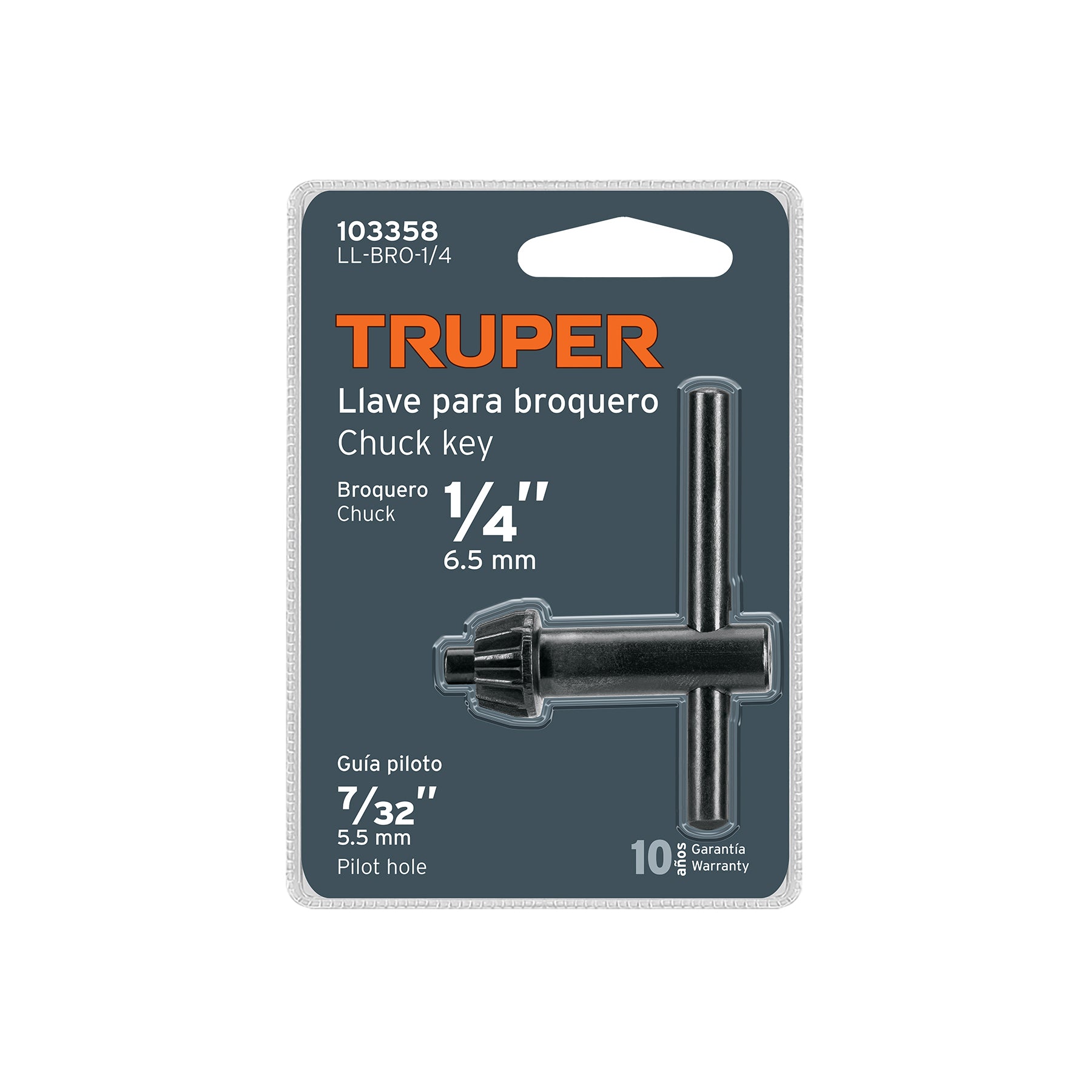 Llave para broquero de TRUPER 1/4"