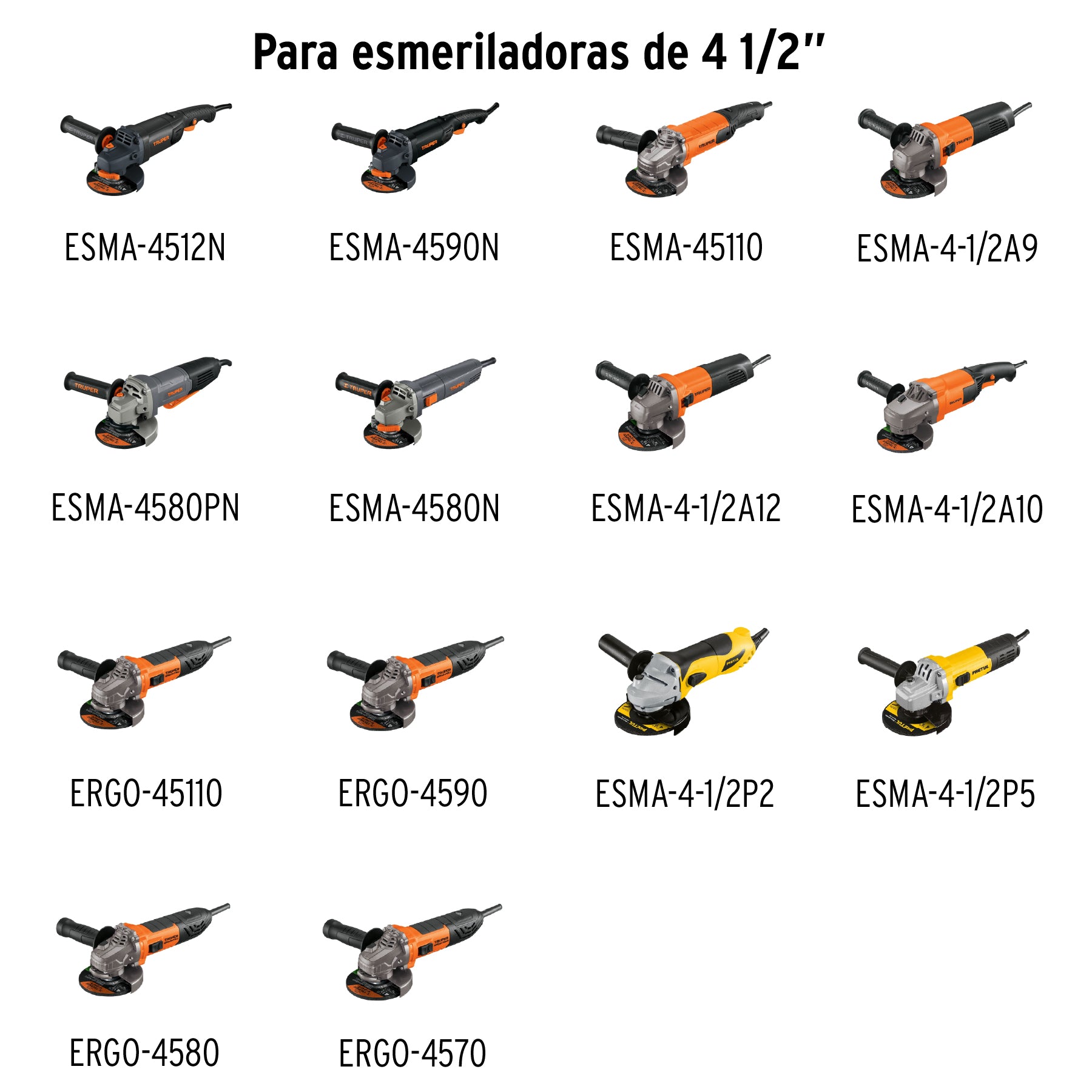 Llave de repuesto para esmeriladoras de 4 ½" Truper
