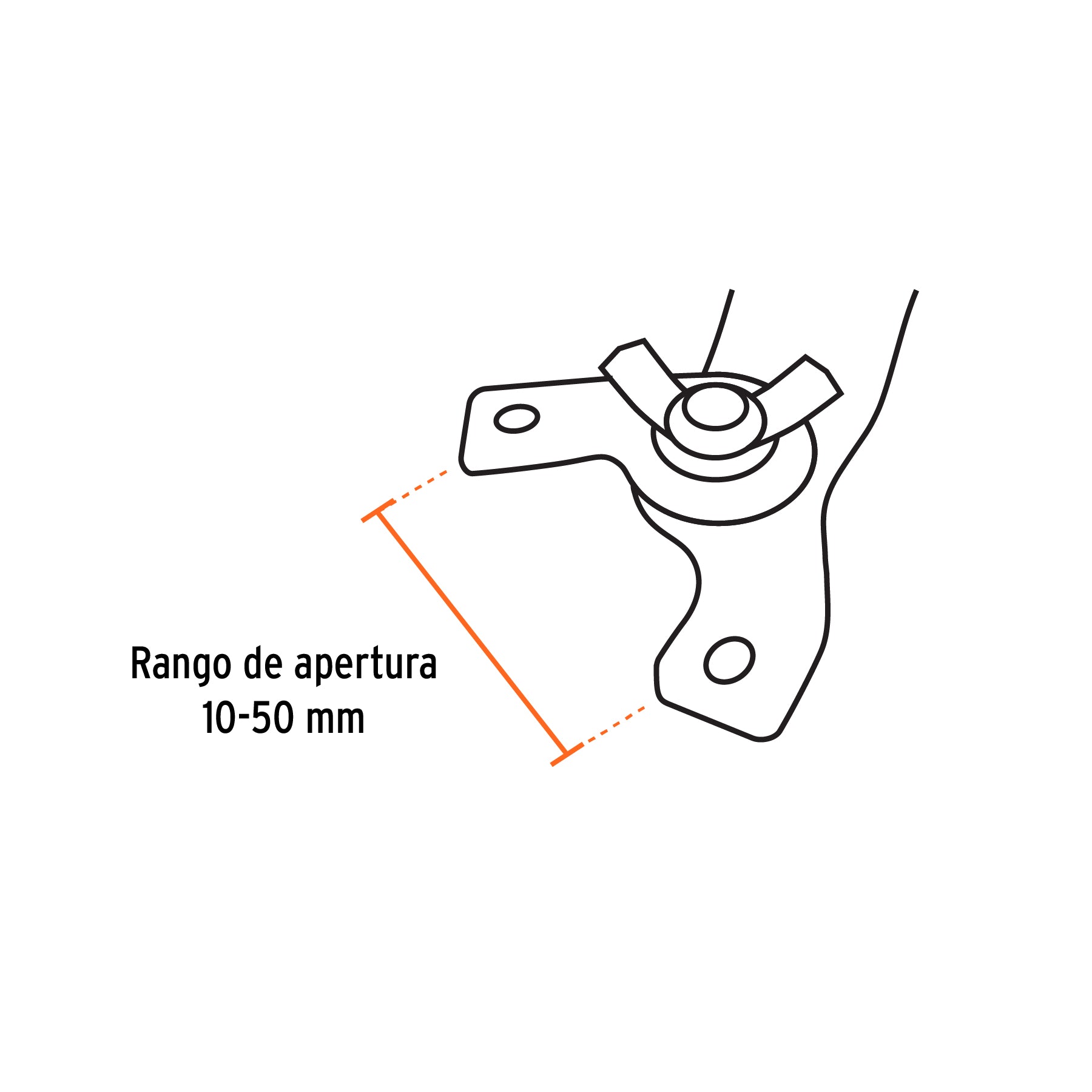 Llave de repuesto ajustable para esmeriladoras 4 1/2" 7"9"