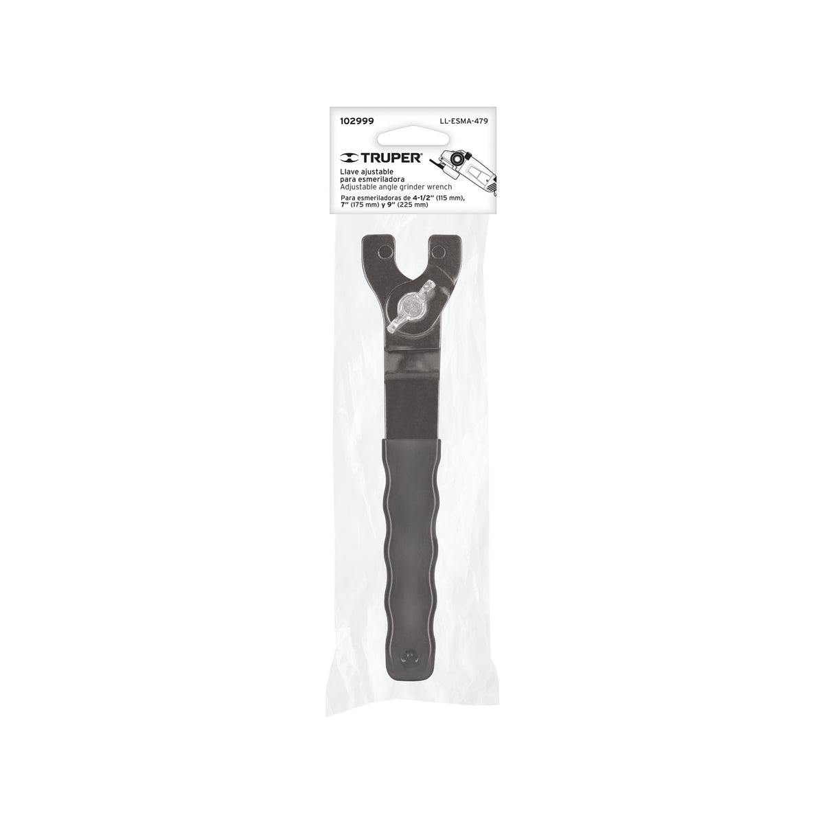 Llave de repuesto ajustable para esmeriladoras 4 1/2" 7"9"
