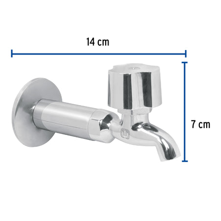 Niple de laton macho-macho cuerda 1/4" NPT TRUPER